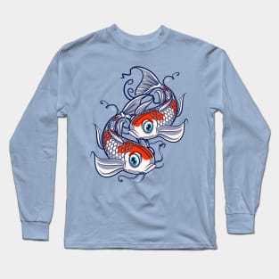 Kohaku Koi Fish Lover Yin-Yang Gift 2 Long Sleeve T-Shirt